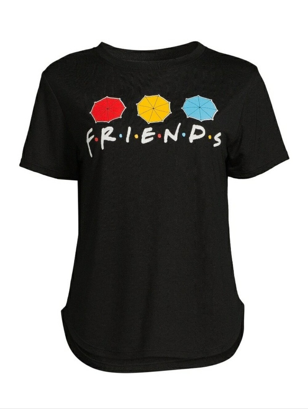 Plus Size XXL 19 Friends Tshirt Umbrella Trio Graphic Tee & Bike Lined Shorts - Picture 2 of 6